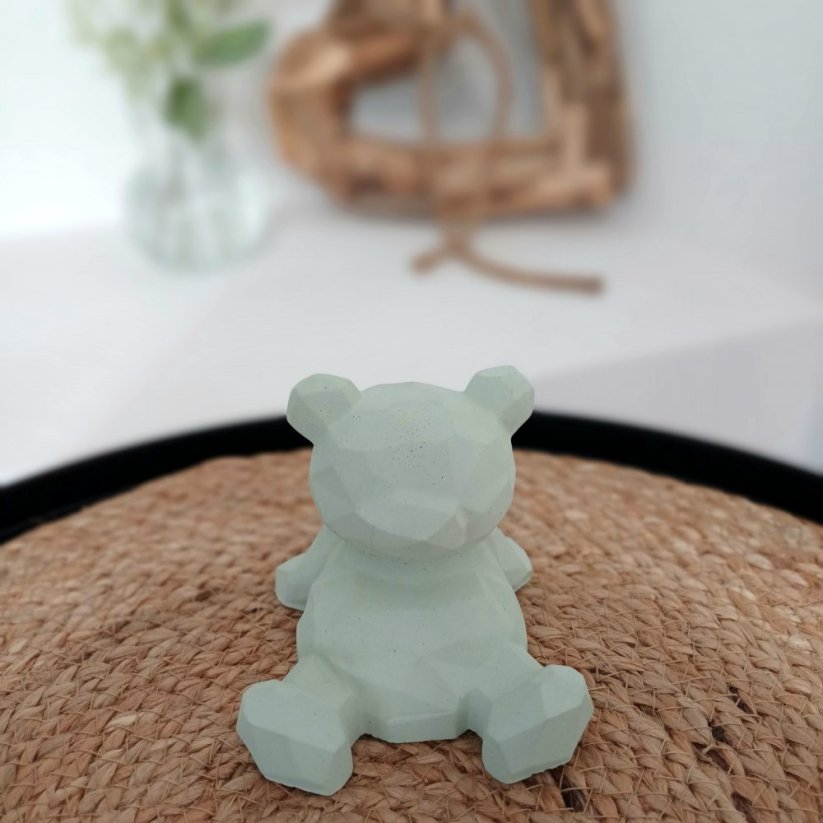 Betonový medvídek pohodář BETON home - Barva: Béžová