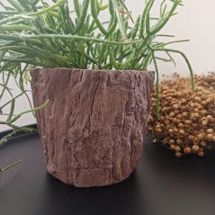 Betonový květináč dekor kůra BETON home