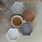 Betonový podtácek hexagon BETON home