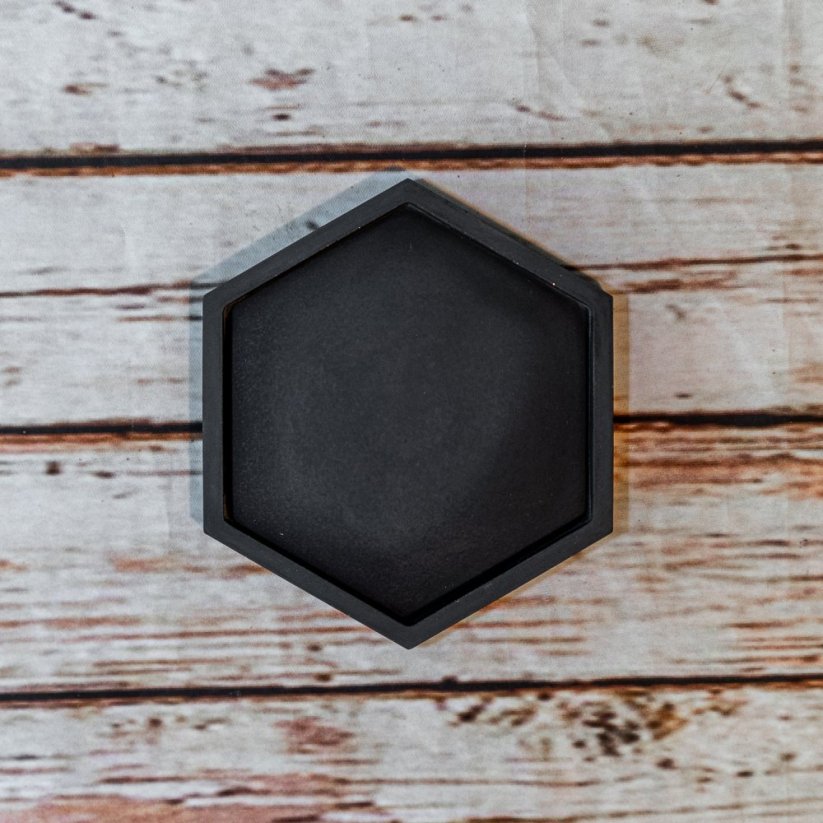 Betonový podtácek hexagon BETON home - Barva: Oranžová
