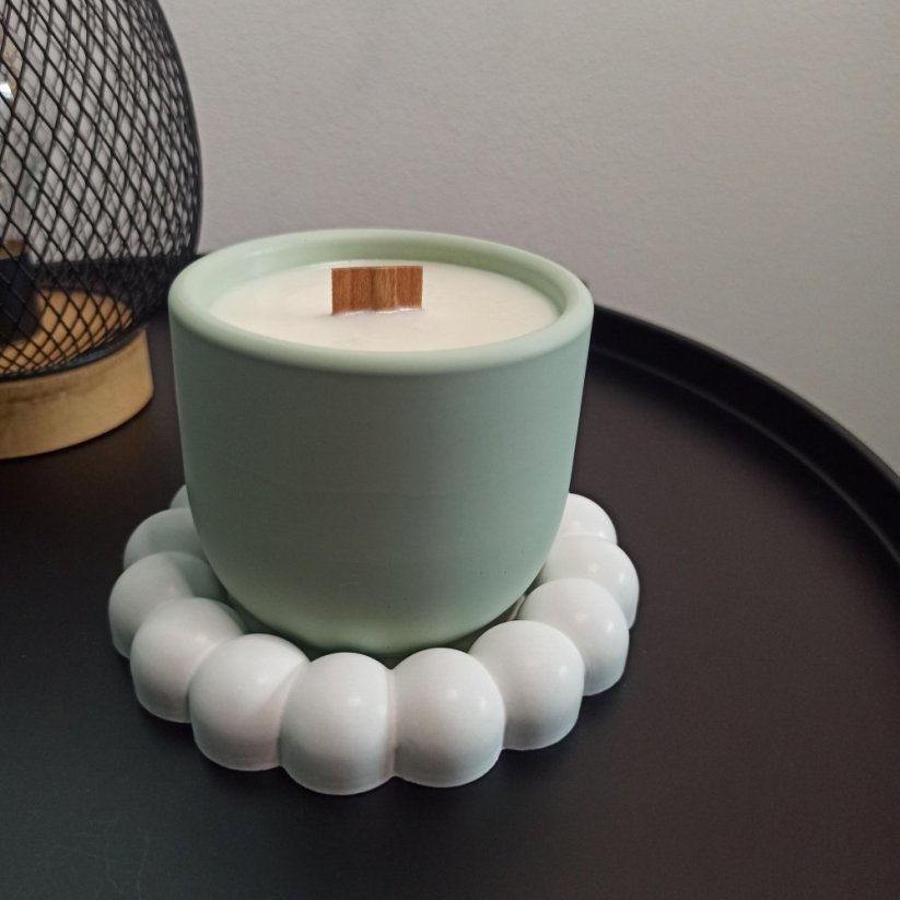 Betonový podtácek bublinky kulatý malý BETON home