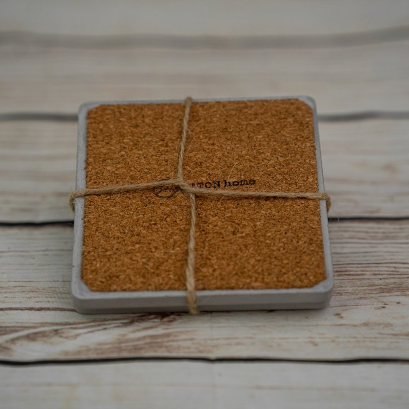 Betonový set podtácků čtverec BETON home