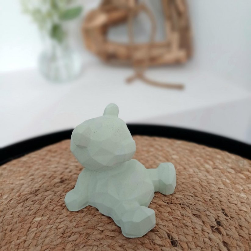 Betonový medvídek pohodář BETON home - Barva: Béžová