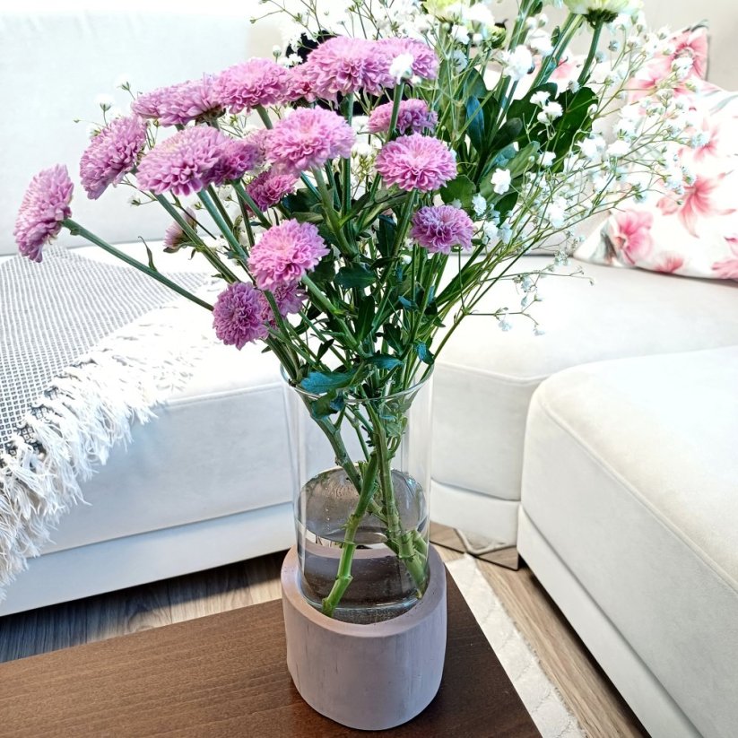 Váza Dualis BETON home - Barva: Šedá