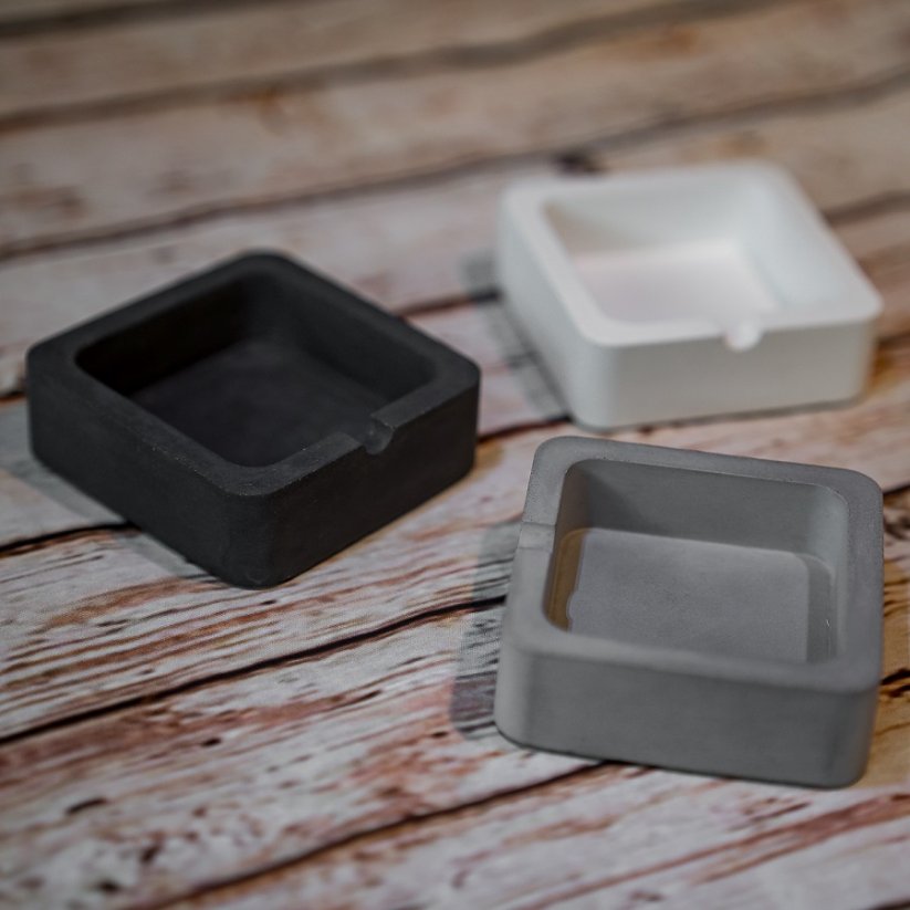 Betonový popelník hranatý BETON home