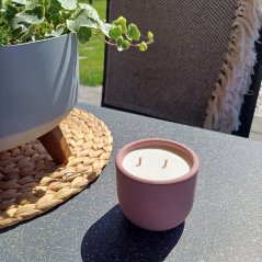 Sójová svíčka Bzuko STOP s bavlněným knotem / Citronela x citronová tráva s repelentem proti hmyzu