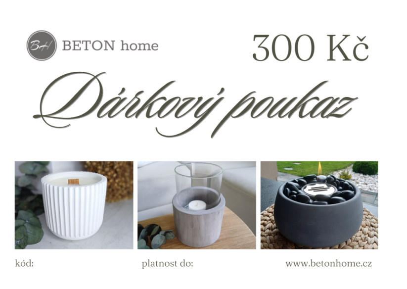 Dárkový poukaz 300 Kč