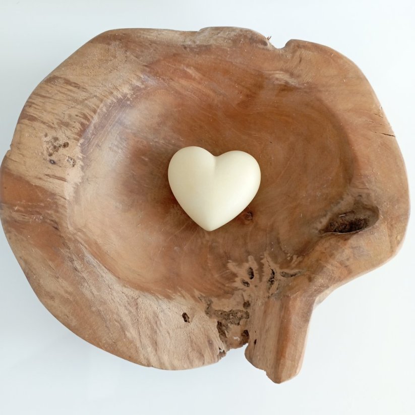 Betonové srdíčko malé 4 cm BETON home - Barva: Šedá