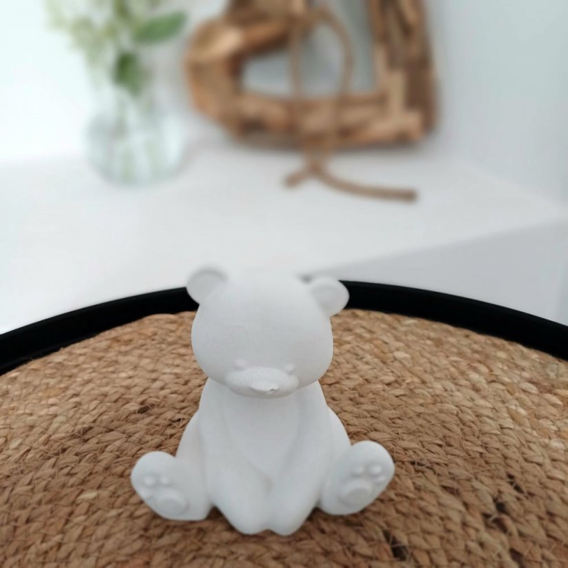 Betonový medvídek roztomilouš BETON home - Barva: Šedá