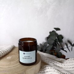 Sójová svíčka ve skle LESNÍ ROMANCE / Himalájský cedr x Jasmín 150g