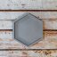 Betonový podtácek hexagon BETON home - Barva: Oranžová