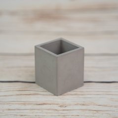 Betonový kelímek / mini květináč hranatý BETON home