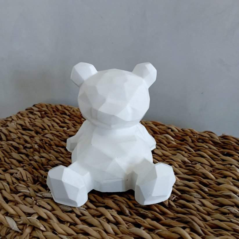 Betonový medvídek pohodář BETON home - Barva: Béžová