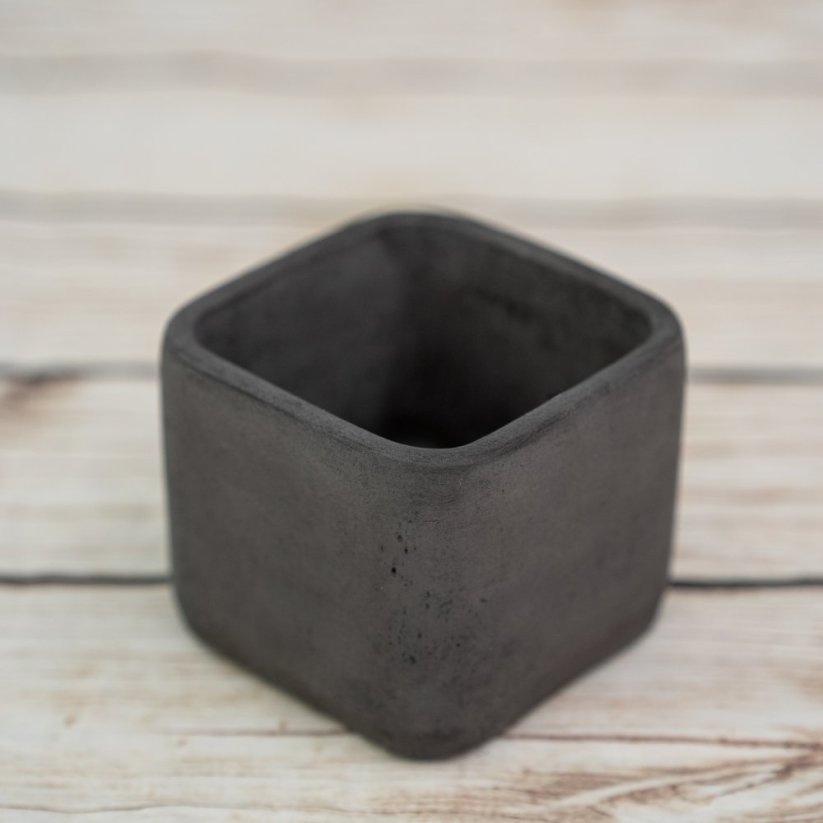 Betonový květináč hranatý BETON home - Barva: Šedá