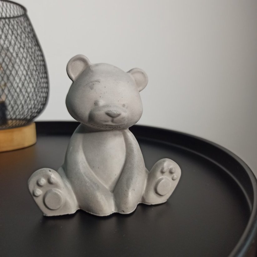 Betonový medvídek roztomilouš BETON home - Barva: Šedá