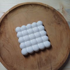 Betonový podtácek bublinky hranatý malý BETON home