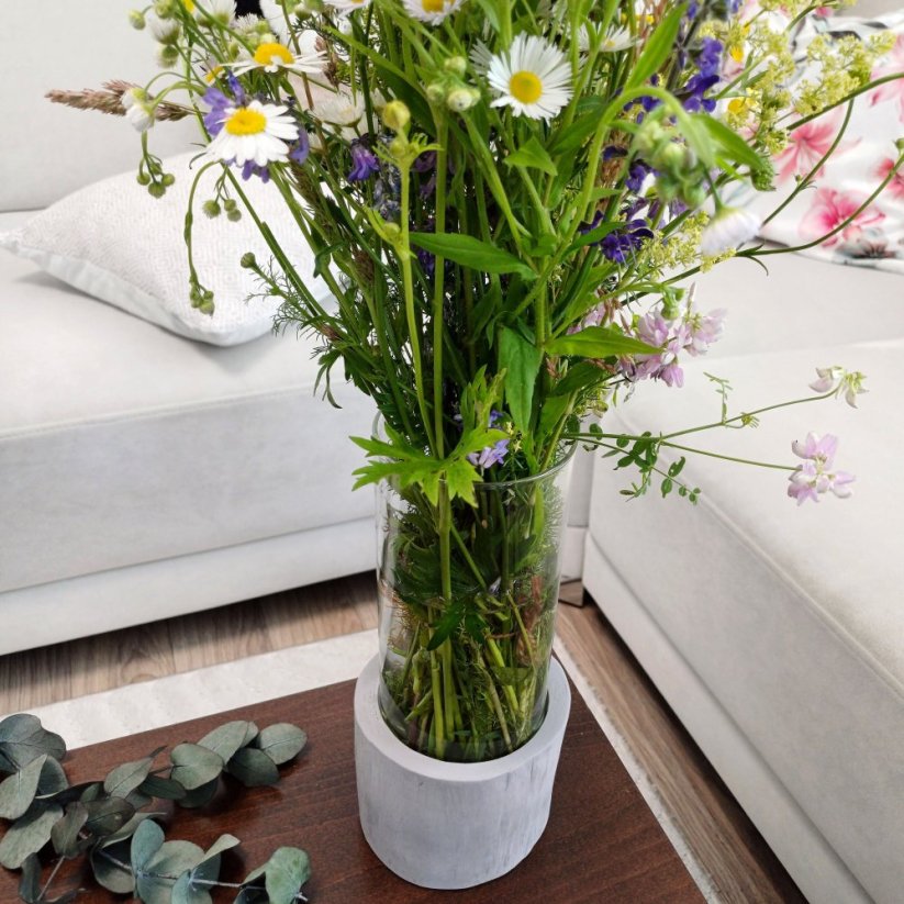 Váza Dualis BETON home - Barva: Šedá