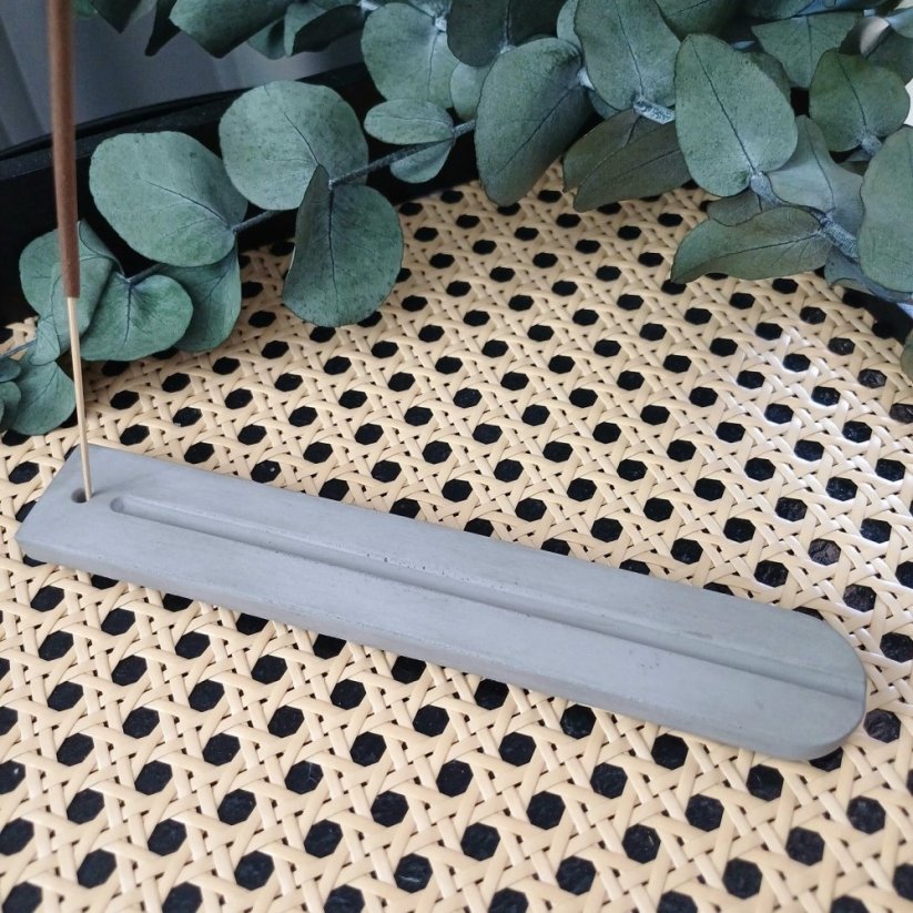 Stojan na vonné tyčinky BETON home - Barva: Bílá