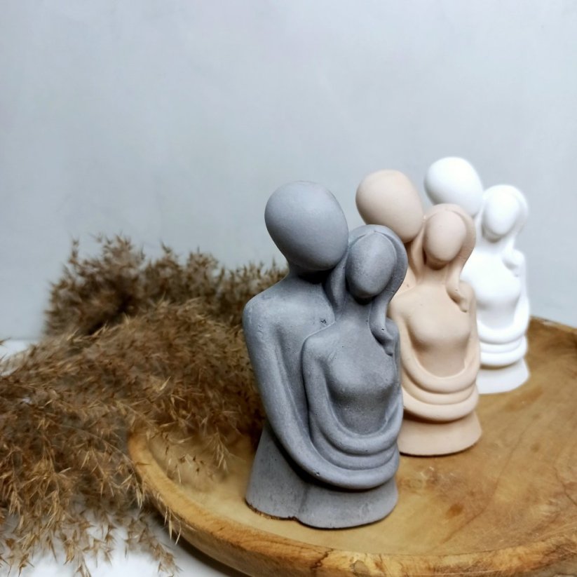 Betonová soška Ty a Já BETON home - Barva: Šedá