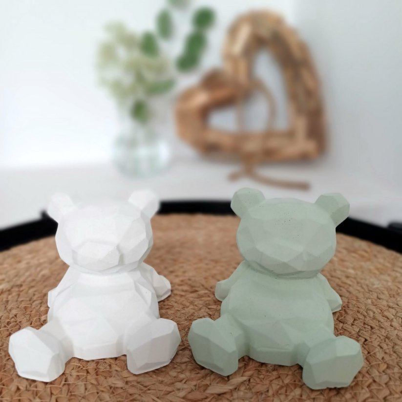 Betonový medvídek pohodář BETON home - Barva: Béžová