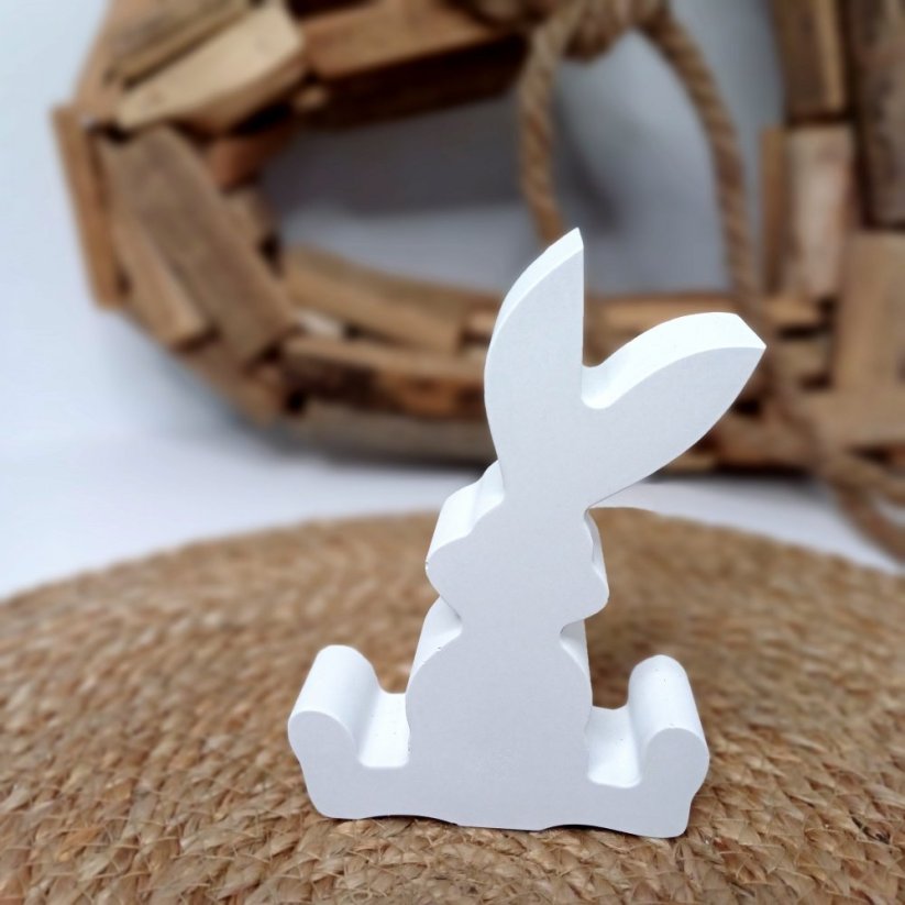 Betonový zajíček Bunny BETON home - Barva: Bílá