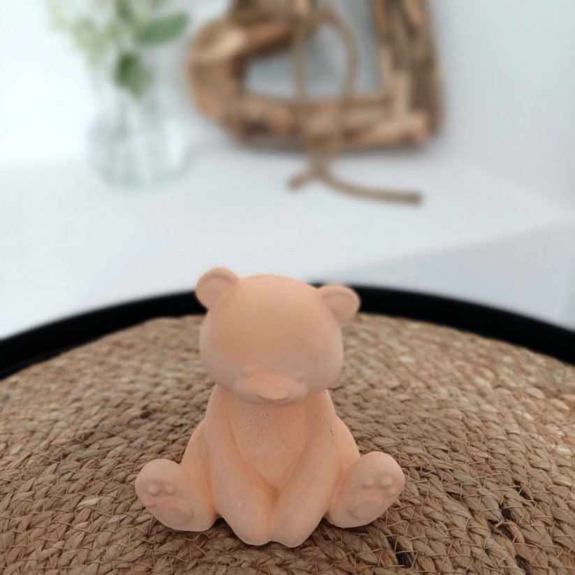 Betonový medvídek roztomilouš BETON home - Barva: Šedá