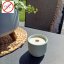 Sójová svíčka Bzuko STOP s dřevěným knotem / Citronela x citronová tráva s repelentem proti hmyzu - Barva: Bílá