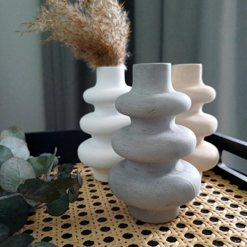 Váza na květiny Donut BETON home