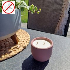 Sójová svíčka Bzuko STOP s bavlněným knotem / Levandule x pačuli s repelentem proti hmyzu