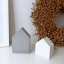 Betonové mini domečky sada 2 ks BETON home - Barva: Bílá