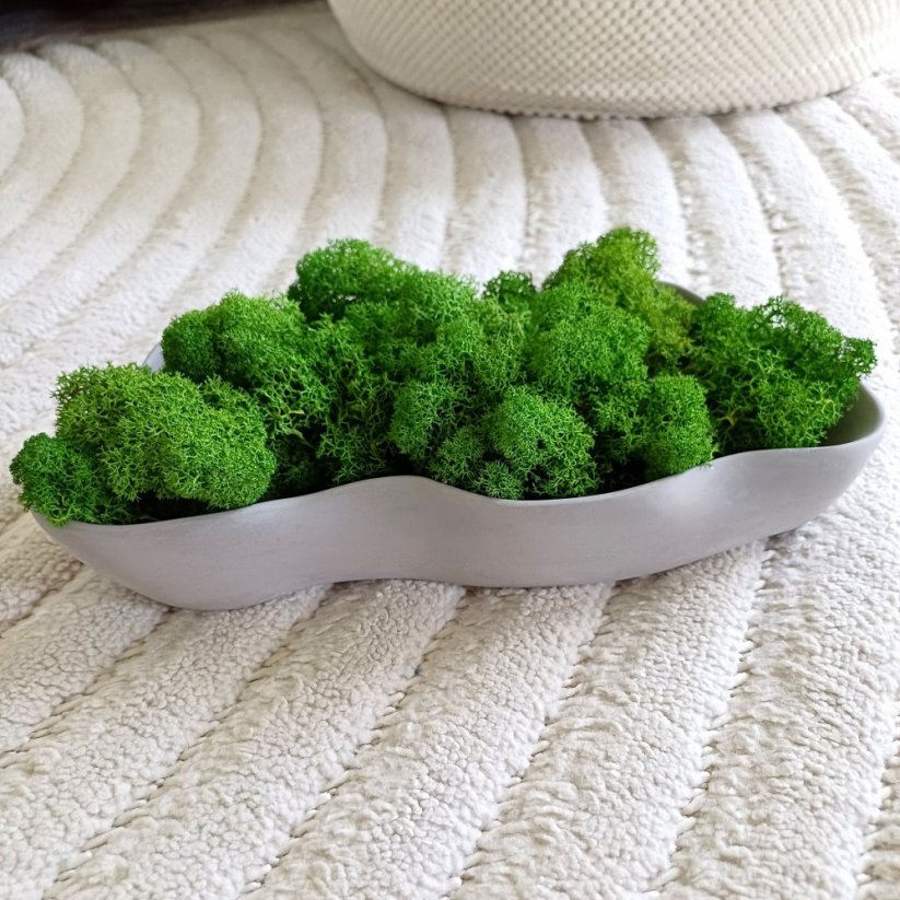 Mechová miska vlnka BETON home