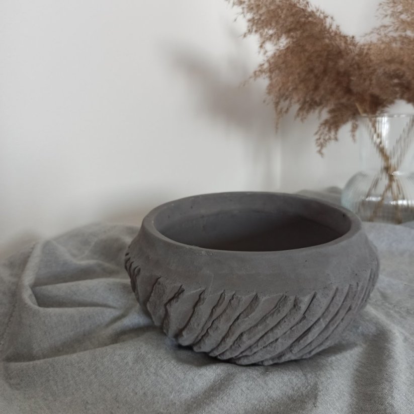 Betonová mísa BETON home - Barva: Šedá