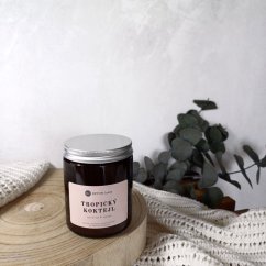 Sójová svíčka ve skle TROPICKÝ KOKTEJL / Maracuja x mango 150g