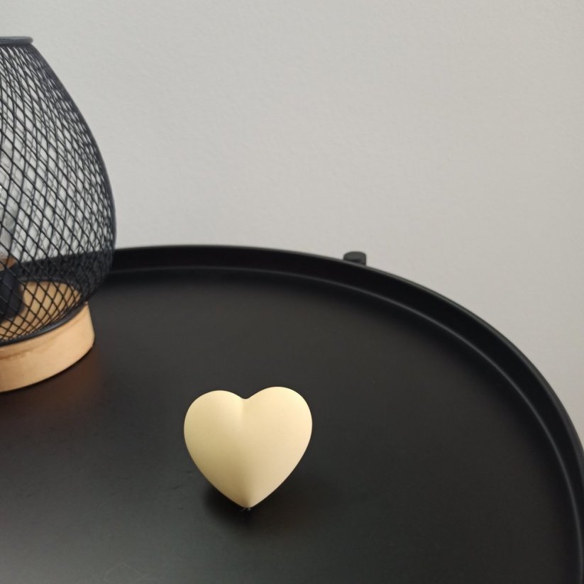 Betonové srdíčko malé 4 cm BETON home - Barva: Žlutá